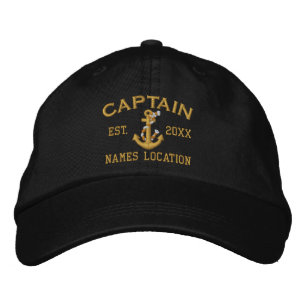 Einfache Personalisierung dieses Captain Rope Anch Bestickte Baseballkappe