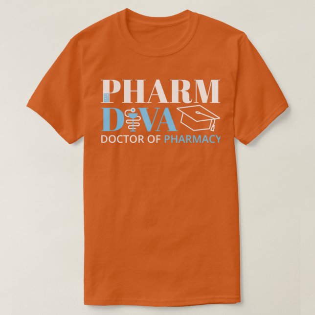 EINFACHE PHARMDIVA - ARZNEIMITTEL - DOKTOR MIT GRA T-Shirt (Design vorne)
