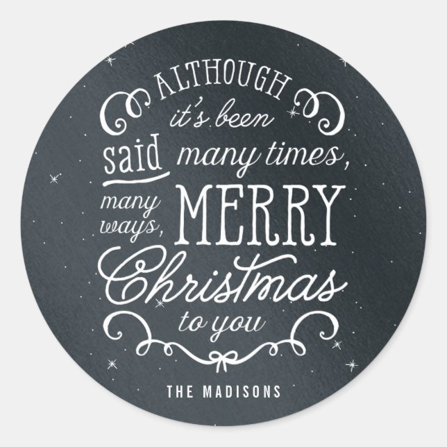 Einfache Phrase-Editierbare Farbaufkleber Runder Aufkleber (Vorderseite)