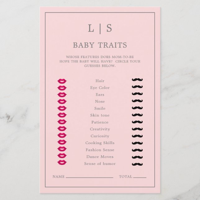 Einfache Pink Baby Tracks Niedliches Baby Shower G (Vorderseite)