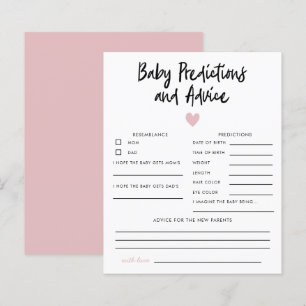 Einfache Pink Heart Baby Vorhersagen & Ratschläge
