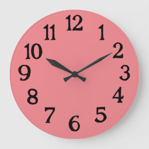 Einfache Pinke Normale Schlichte Uhr