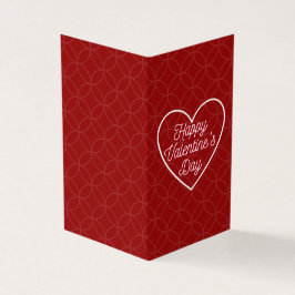 Einfache platonische Valentine Notecard 25pk