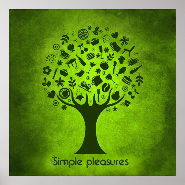 Einfache Pleasures Tree Poster (Vorne)
