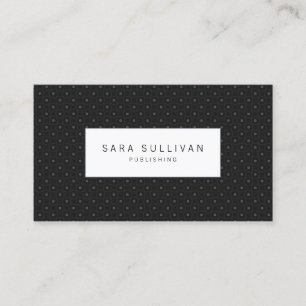 Einfache Polka Dot Publishing Business Card Visitenkarte