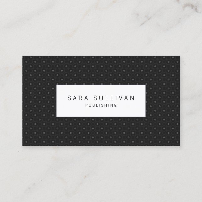 Einfache Polka Dot Publishing Business Card Visitenkarte (Vorderseite)
