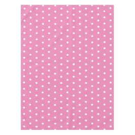 Einfache Polka Dots Rosa und Weiß Tischdecke