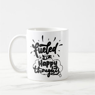 Einfache Positivität fröhliches Zitat Fett Typogra Kaffeetasse