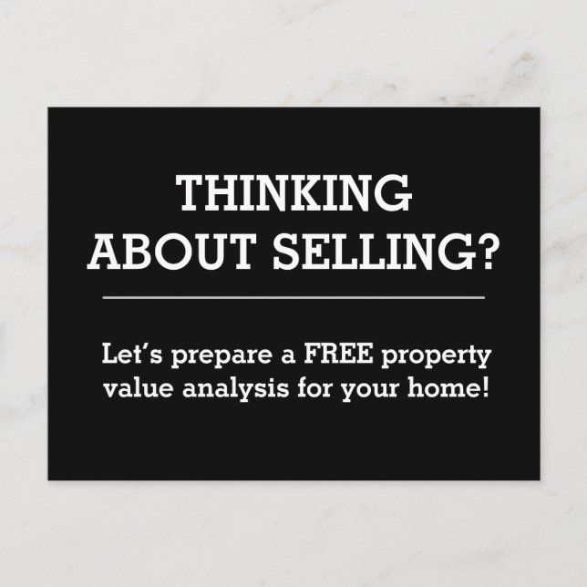 Einfache Postkarte für Immobilien (Vorderseite)