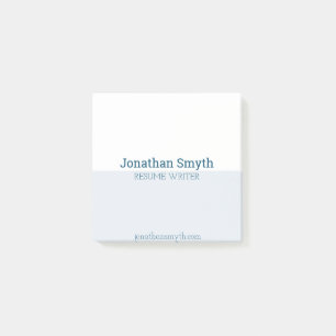 einfache Postkarten von White und Blue Company Post-it Klebezettel