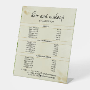 Einfache Preise für schwarz-weiße Haare Sockelschild