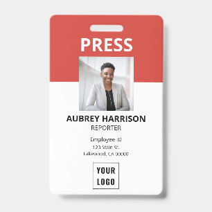 Einfache Presse-Foto-ID Ausweis
