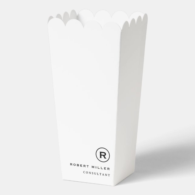 Einfache professionelle Geschäftspopcorn-Gunstbox Geschenkschachtel (Vorderseite)