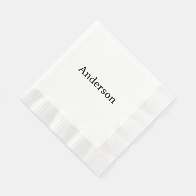 Einfache professionelle Geschäftsprägung Mittagess Serviette (Ecke)