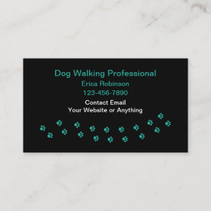 Einfache professionelle Hunde-Spaziergang Visitenk Visitenkarte