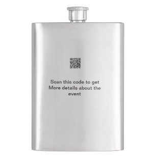 Einfache Q R-Code-Scan-Business-Ereignisvorlage Flachmann