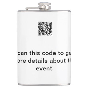 Einfache Q R-Code-Scan-Business-Ereignisvorlage Flachmann