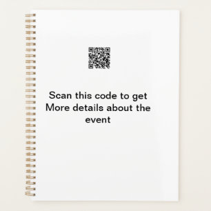 Einfache Q R-Code-Scan-Business-Ereignisvorlage Planer