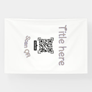 Einfache Q R-Code-Scan-Geschäftsveranstaltungsvorl Banner