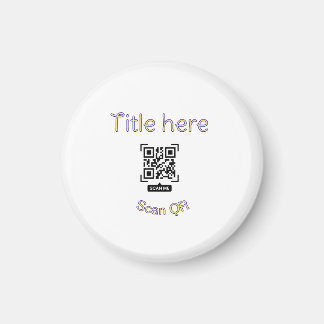 Einfache Q R-Code-Scan-Geschäftsveranstaltungsvorl Magnet