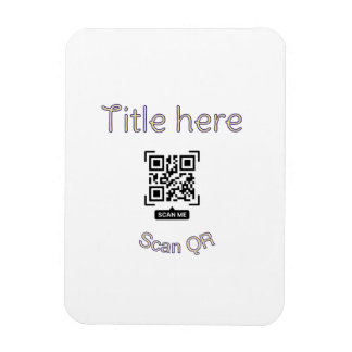 Einfache Q R-Code-Scan-Geschäftsveranstaltungsvorl Magnet