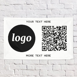 Einfache QR-Code für Logos und Text Banner
