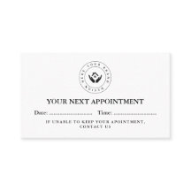 Einfache QR-Code und Logo-Bestellkarte