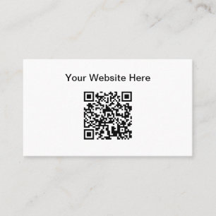 Einfache QR-Code-Website-Promotion Visitenkarte