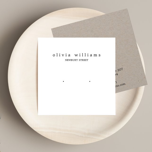 Einfache quadratische weiße Stuhlvorratskarte (Von Creator hochgeladen)