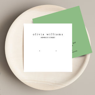 Einfache quadratische weiße Stuhlvorratskarte