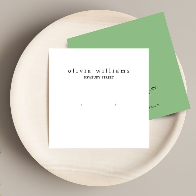 Einfache quadratische weiße Stuhlvorratskarte (Von Creator hochgeladen)