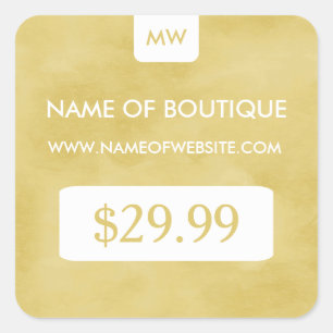 Einfache Quadratischer Aufkleber