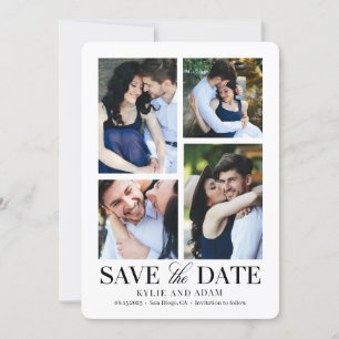 Einfache Rahmen-EDITABLE-COLOR-Save the Date-Karte Dankeskarte