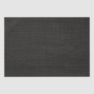 Einfache realistische Burlap Rustikal Black Grau K Seidenpapier