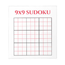 Einfache Red 9x9 Sudoku Template Editor