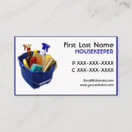 Einfache Reinigungsversorgungs-Visitenkarten Visitenkarte