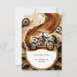 Einfache Rennräder Motorrad Geburtstag Dankeskarte