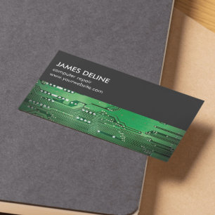 Einfache Reparatur des grauen Mainboards Visitenkarte