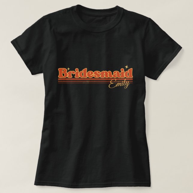 einfache Retro-Brädlertypografie T-Shirt (Design vorne)