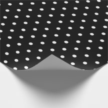 Einfache Retro Polka Dot Schwarz und Weiß