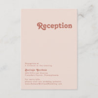 Einfache Retro-Vibes | Rosa Hochzeitsempfang