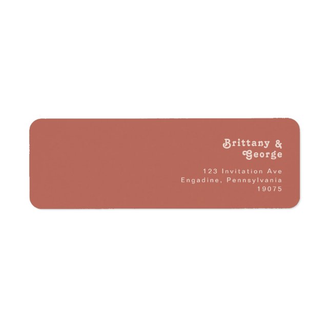 Einfache Retro-Vibes | Rücksendeadresse der alten  (Vorne)