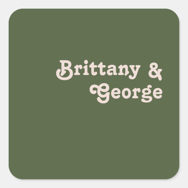 Einfache Retro-Vibes | Umschlag Aufkleber zur Hoch (Vorderseite)