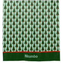 Einfache Retro Weihnachtsbaum mit unterer Grenze