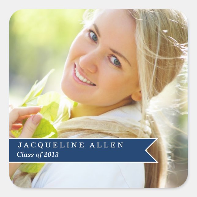 Einfache Ribbon-Abschluss bevorzugen Sticker (Vorderseite)