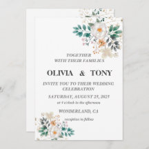 Einfache romantische Blumenhochzeit