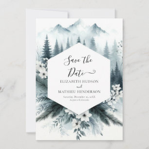 Einfache romantische Hochzeit Save The Date