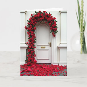 Einfache Romantische Rosenkarte Karte