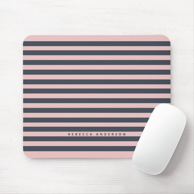 Einfache rosa blaue Stifte Mousepad (Mit Mouse)