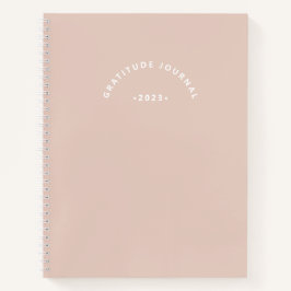 Einfache rosa Dankbarkeit Notizbuch